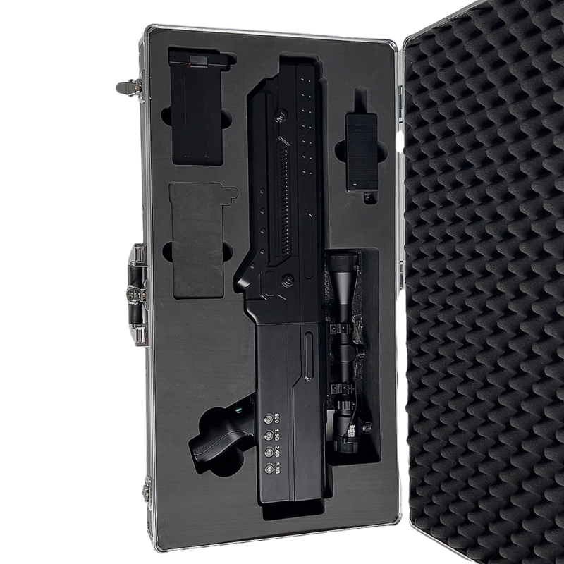  幸福路街道手持便携式枪型低空防御反制四通道B型